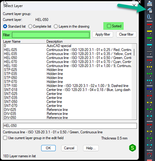 Select layer functionality Sovelia AutoCAD
