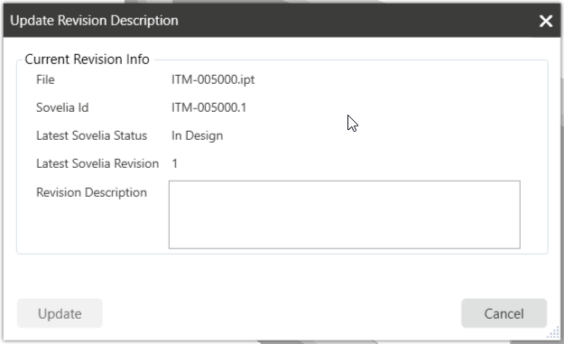 Revision description box